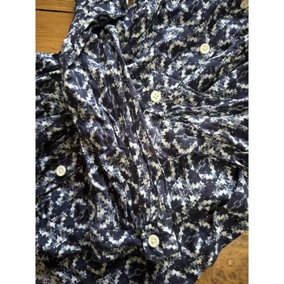 Eddie Bauer Women Size Small Button-Down Blouse Long Sleeve Rayon Lightweight - Picture 9 of 16